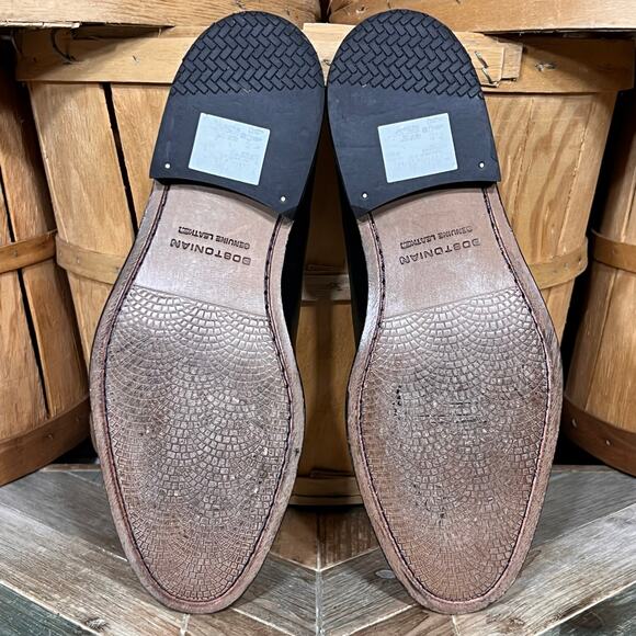 Clarks Bostonian Nantasket Step Black Leather Slip-On Loafers Mens Size 9.5 - Picture 10 of 12